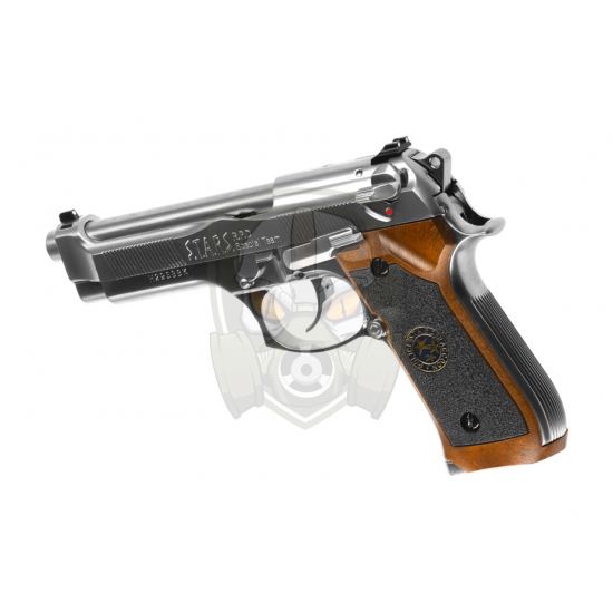 M92 Samurai Edge Biohazard Full Metal GBB - Silver -