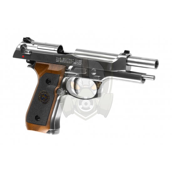 M92 Samurai Edge Biohazard Full Metal GBB - Silver -