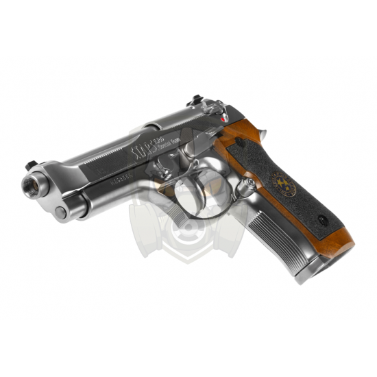 M92 Samurai Edge Biohazard Full Metal GBB - Silver -