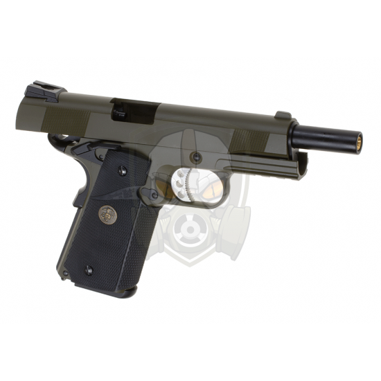 M1911 MEU Tactical Full Metal GBB - OD -