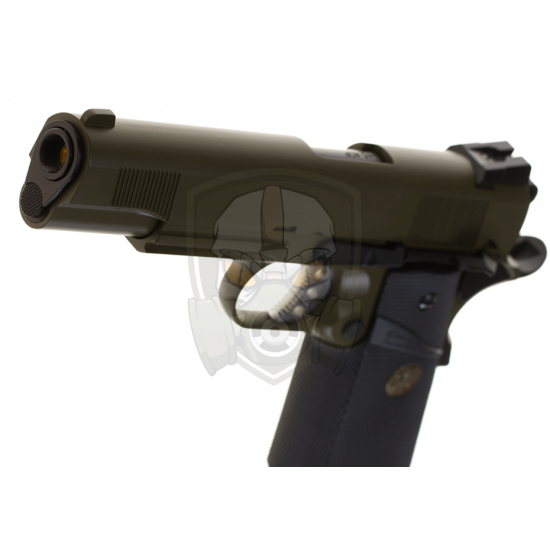 M1911 MEU Tactical Full Metal GBB - OD -