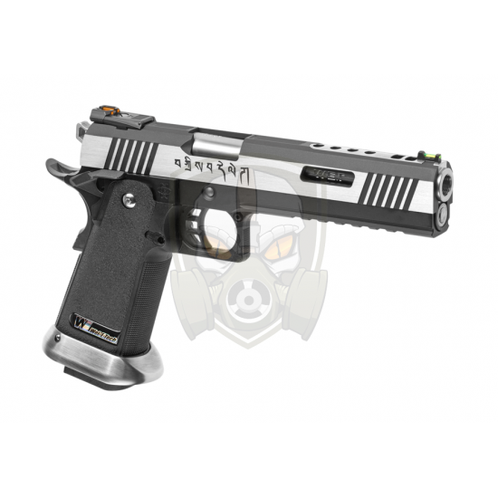 Hi-Capa 6 Force A Silver Barrel Full Metal GBB - Dual Tone -