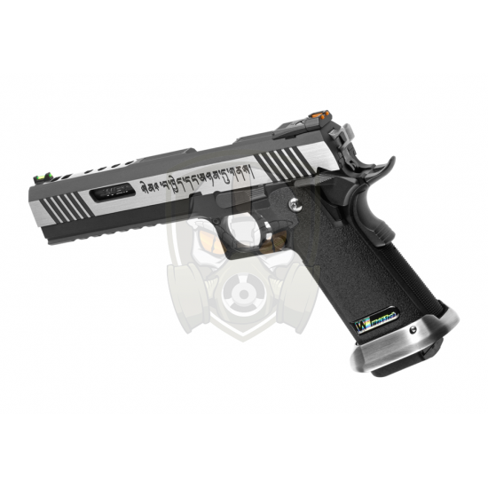 Hi-Capa 6 Force A Silver Barrel Full Metal GBB - Dual Tone -