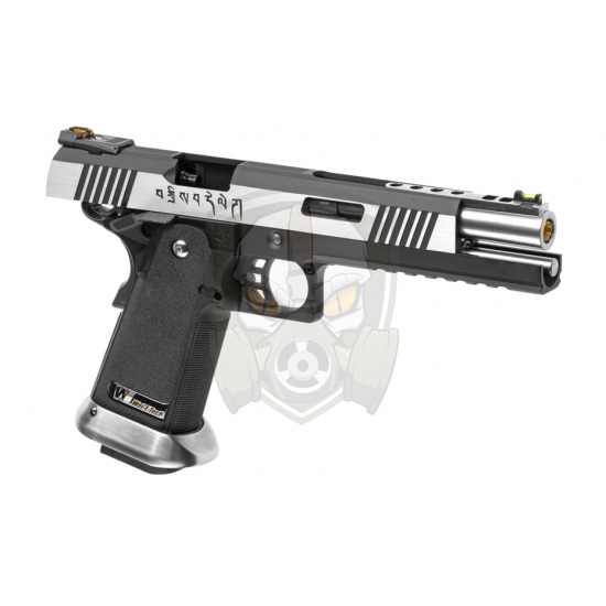 Hi-Capa 6 Force A Silver Barrel Full Metal GBB - Dual Tone -