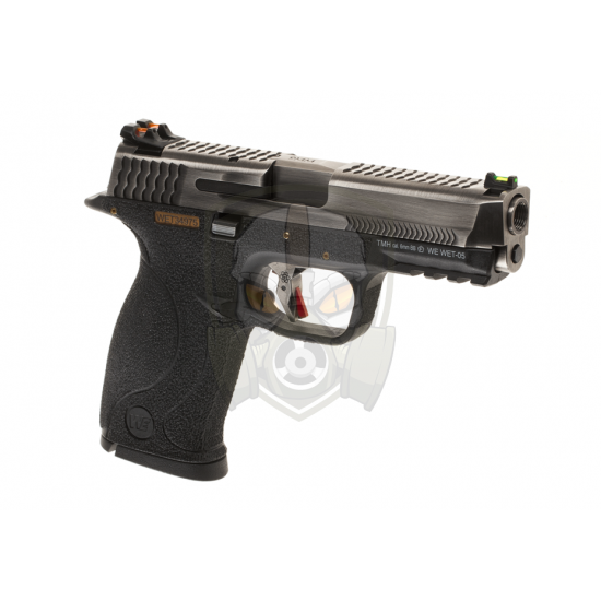 WET-05 SV Silver Barrel Metal Version GBB - Black -