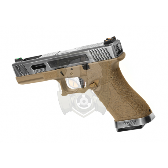 G-Force 17 SV Silver Barrel Metal Version GBB - Desert -