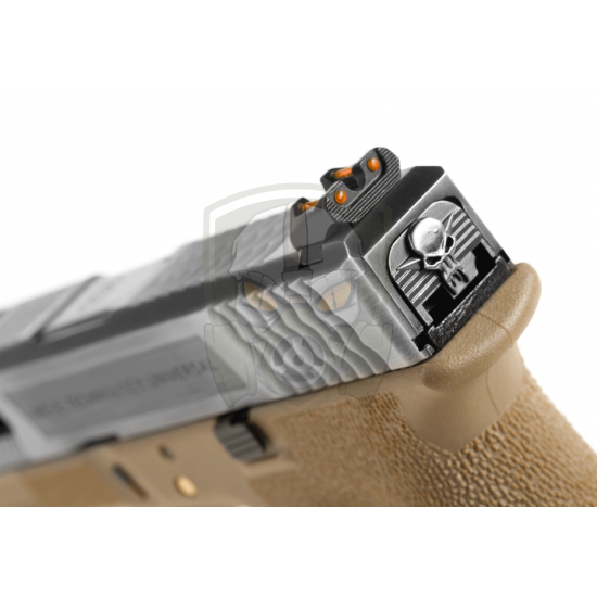 G-Force 17 SV Silver Barrel Metal Version GBB - Desert -