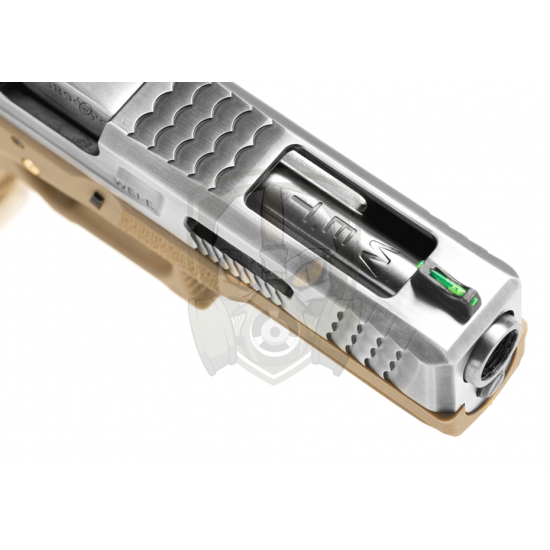 G-Force 17 SV Silver Barrel Metal Version GBB - Desert -