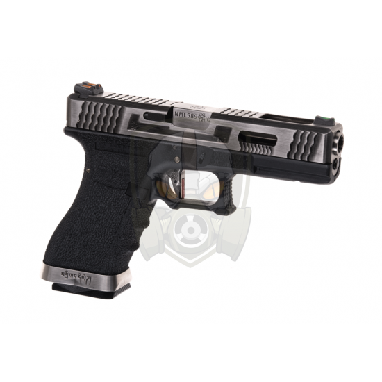 G-Force 17 SV Silver Barrel Metal Version GBB - Black -