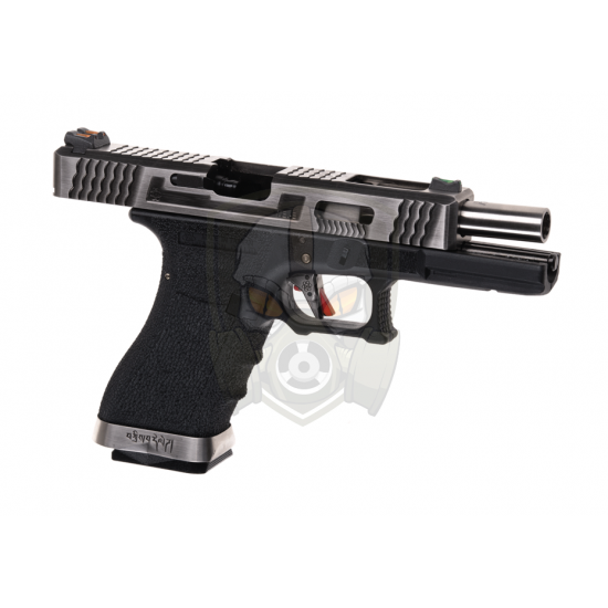 G-Force 17 SV Silver Barrel Metal Version GBB - Black -