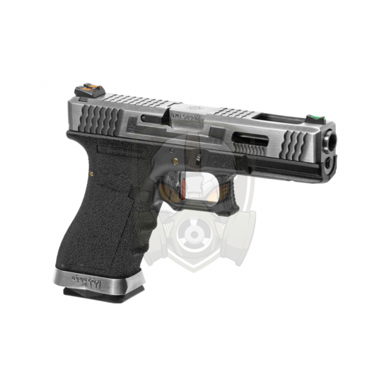 G-Force 18C SV Silver Barrel Metal Version GBB - Black -