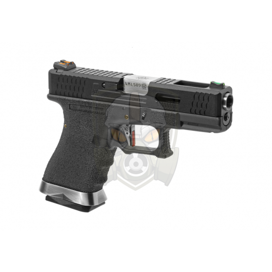 G-Force 19 BK Silver Barrel Metal Version GBB