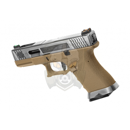 G-Force 19 SV Silver Barrel Metal Version GBB - Desert -