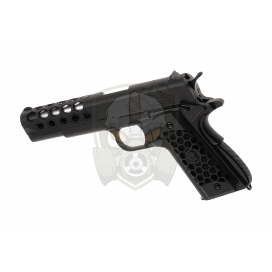 M1911 Hex Cut Full Metal GBB - Black -
