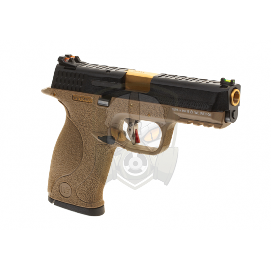 WET-05 BK Gold Barrel Metal Version GBB - FDE -