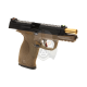 WET-05 BK Gold Barrel Metal Version GBB - FDE -