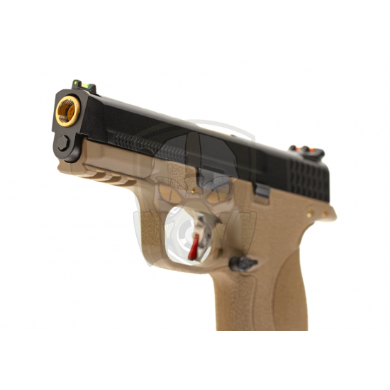 WET-05 BK Gold Barrel Metal Version GBB - FDE -