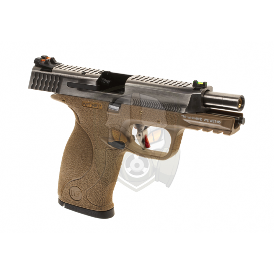 WET-05 SV Silver Barrel Metal Version GBB - FDE -