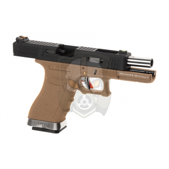 G-Force 17 BK Silver Barrel Metal Version GBB - Desert -