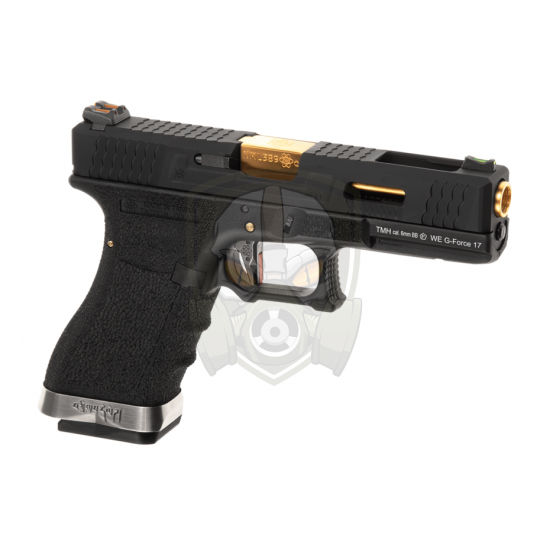 G-Force 17 BK Gold Barrel Metal Version GBB - Black -