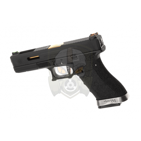 G-Force 17 BK Gold Barrel Metal Version GBB - Black -