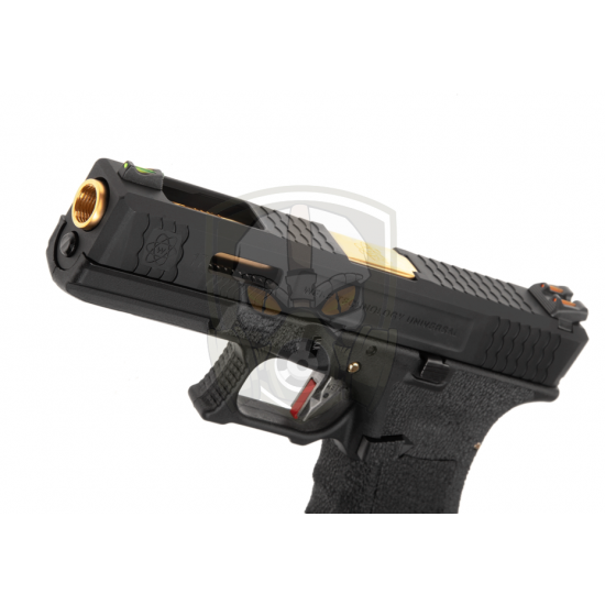 G-Force 17 BK Gold Barrel Metal Version GBB - Black -