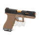 G-Force 17 BK Gold Barrel Metal Version GBB - Desert -