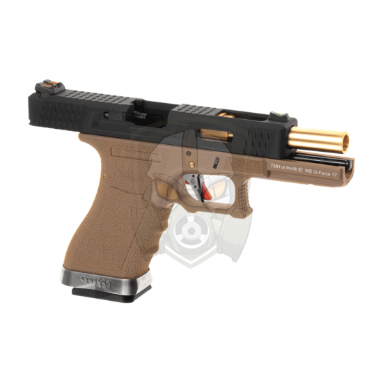 G-Force 17 BK Gold Barrel Metal Version GBB - Desert -