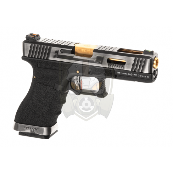 G-Force 17 SV Gold Barrel Metal Version GBB - Black -