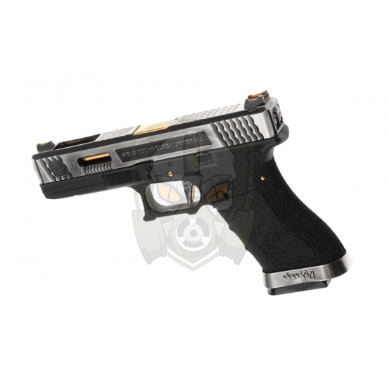 G-Force 17 SV Gold Barrel Metal Version GBB - Black -