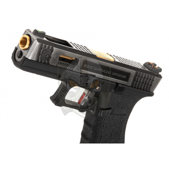 G-Force 17 SV Gold Barrel Metal Version GBB - Black -