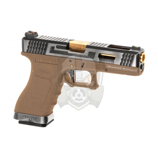 G-Force 17 SV Gold Barrel Metal Version GBB - Desert -