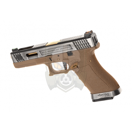 G-Force 17 SV Gold Barrel Metal Version GBB - Desert -