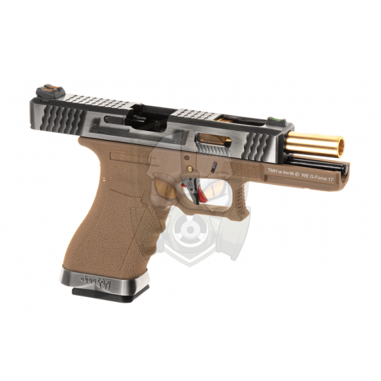 G-Force 17 SV Gold Barrel Metal Version GBB - Desert -