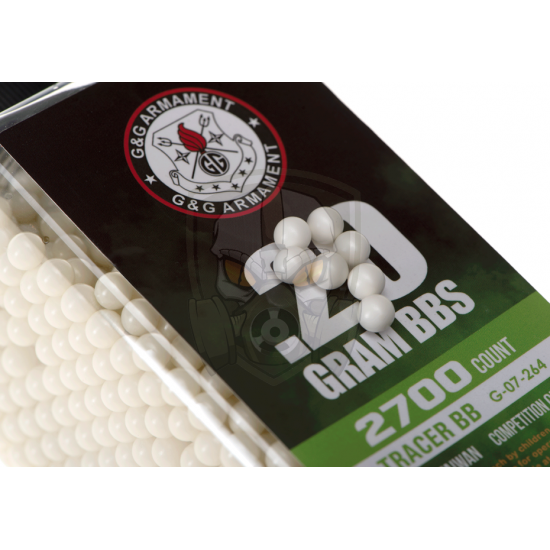 0.20g Tracer BBs 2700rds - Green -