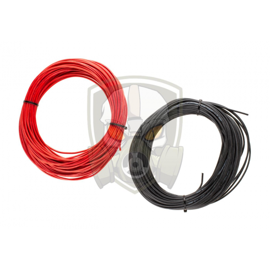 Low Resistance Wire 2x 25m Black + Red