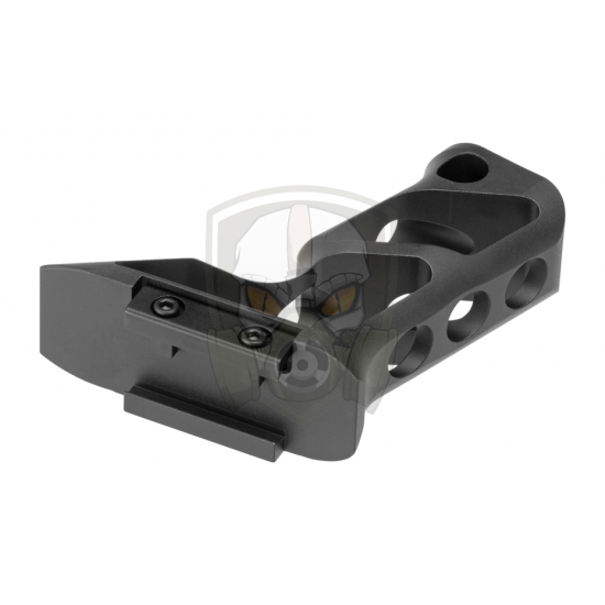 CNC Picatinny Long Angled Grip - Black -