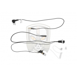 FBI Style Acoustic Headset Motorola 2-Pin Connector