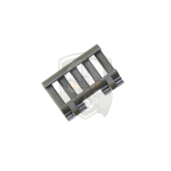 5-Slot Rail Cover with Wire Loom