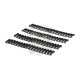 Ladder Rail Cover 18 Slots - Black -