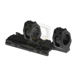 Tactical Top Rail Extended Mount Base 25.4mm / 30mm - Black -
