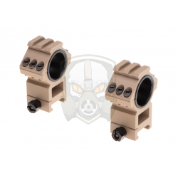 Top Rail 25.4mm / 30mm Mount Rings - Desert -