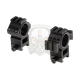 Tri-Side Rail 25.4mm / 30mm Mount Rings - Black -