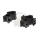 Tri-Side Rail 25.4mm / 30mm Mount Rings - Black -