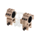 Tri-Side Rail 25.4mm / 30mm Mount Rings - Desert -