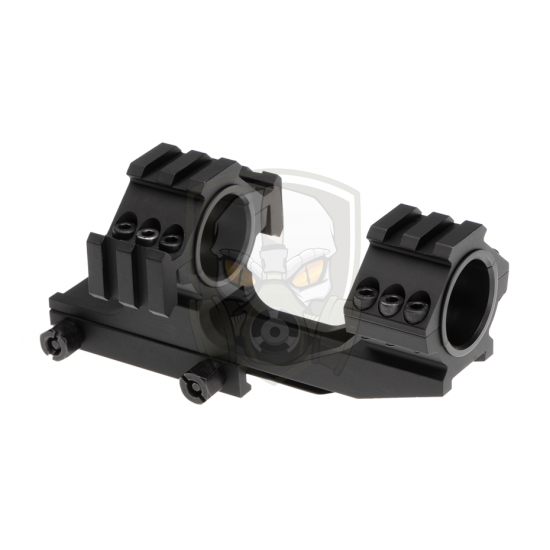 Tri-Side Rail 25.4mm / 30mm Mount Base - Black -