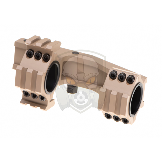 Tri-Side Rail 25.4mm / 30mm Mount Base - Desert -