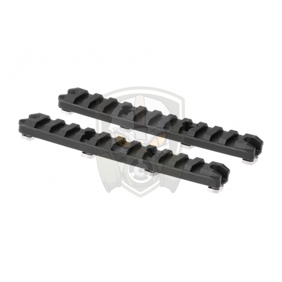 5 Inch M-LOK Plastic Rail 2-Pack - Black -