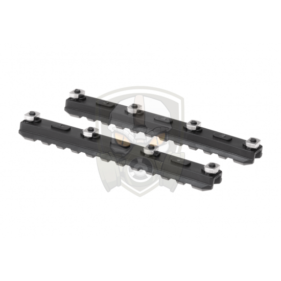 5 Inch M-LOK Plastic Rail 2-Pack - Black -