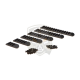 Rail Set 6-pack for Keymod & M-LOK - Black -